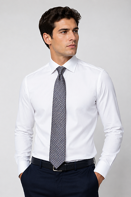 Silk Tie Mendil Suit Navy (1)