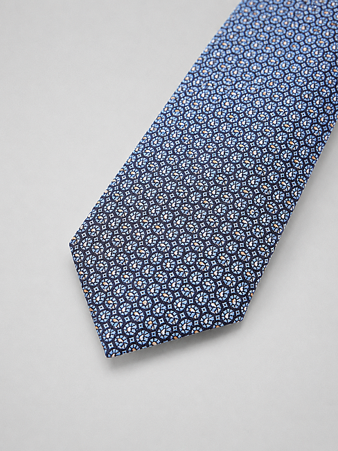Silk Tie Mendil Suit Blue (3)