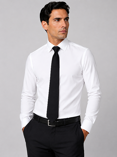 Silk Tie Mendil Suit Black (1)