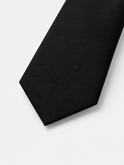 Silk Tie Mendil Suit Black (3)
