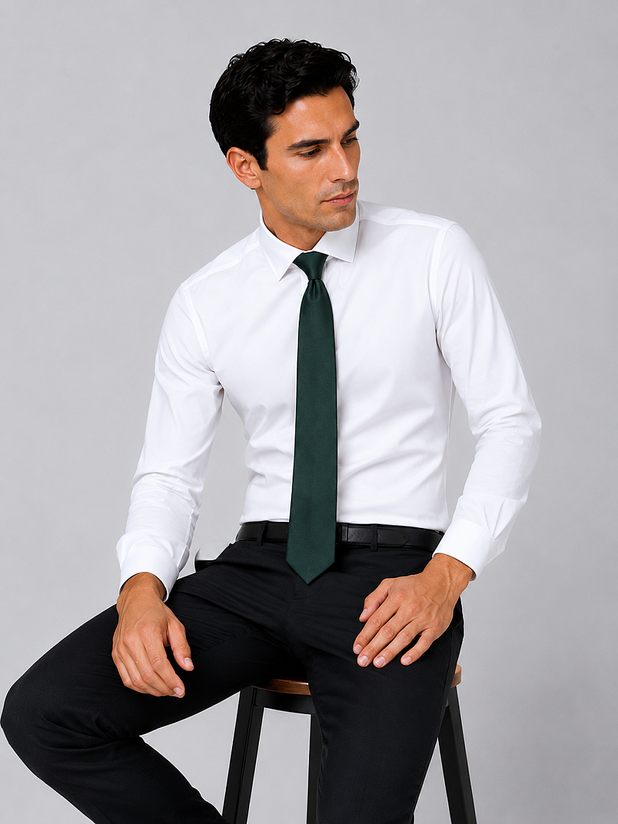 Silk Tie Mendil Suit Green (1)