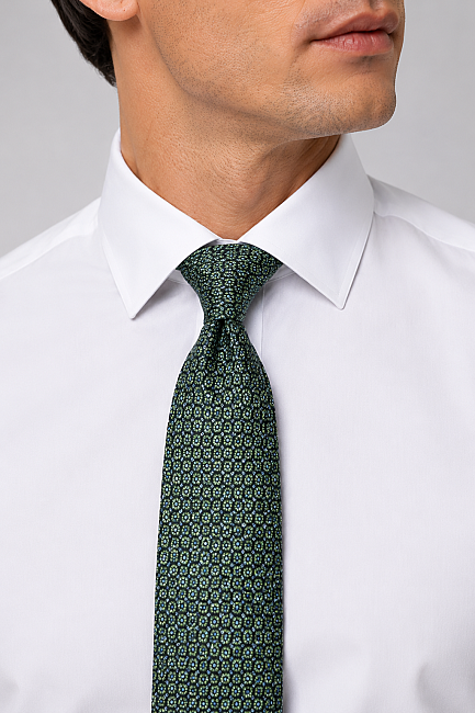Silk Tie Mendil Suit Green (2)