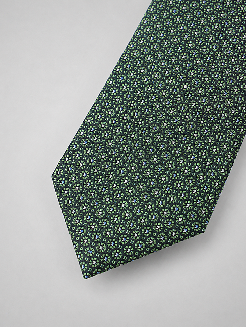 Silk Tie Mendil Suit Green (3)