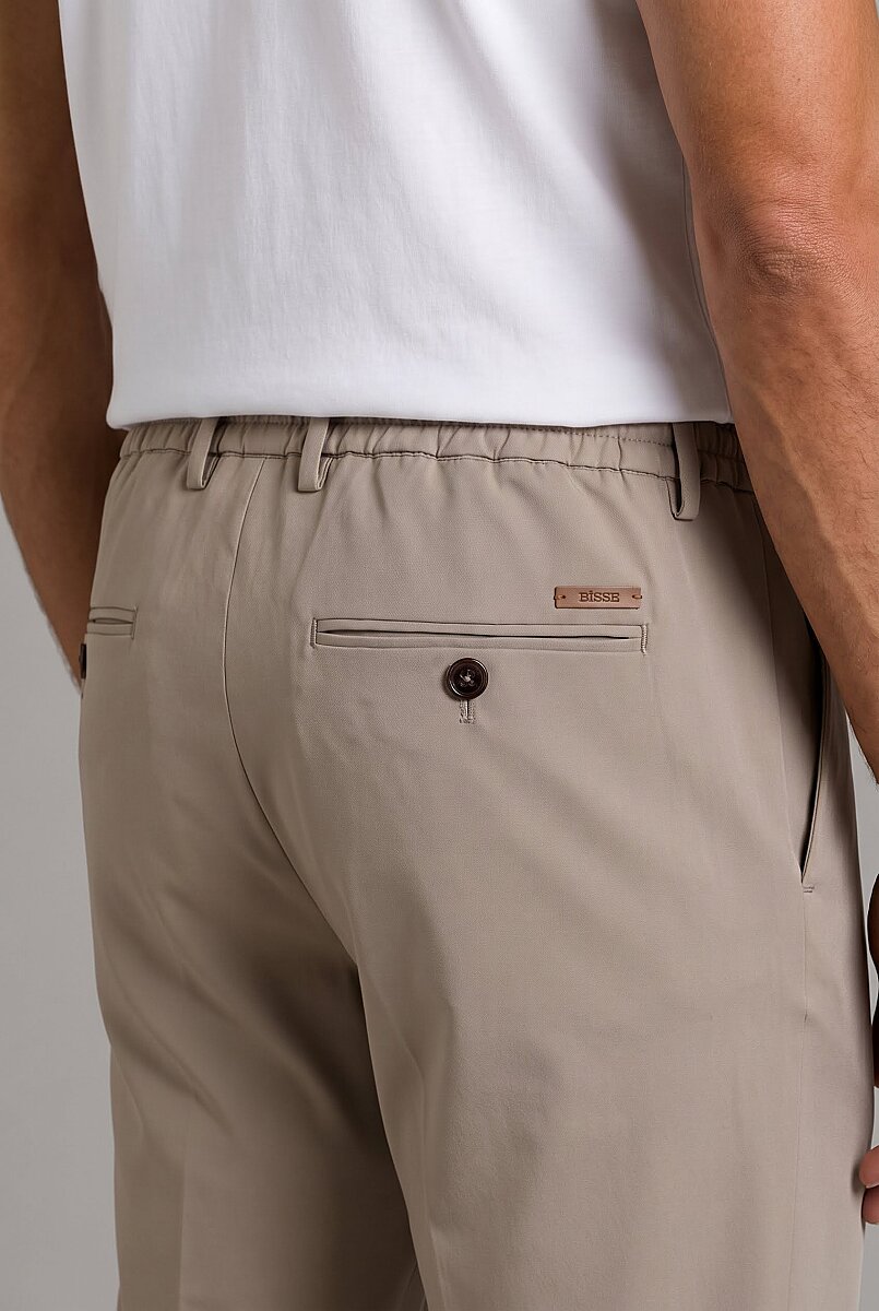 Bej Jogger İpli̇ Spor Pantolon - 3