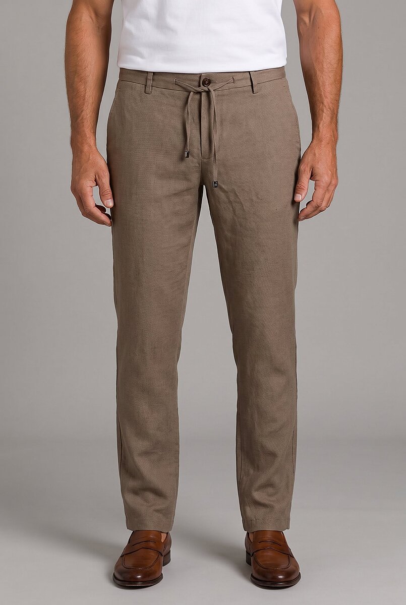 Kahve Jogger İpli̇ Pantolon Spor - 1