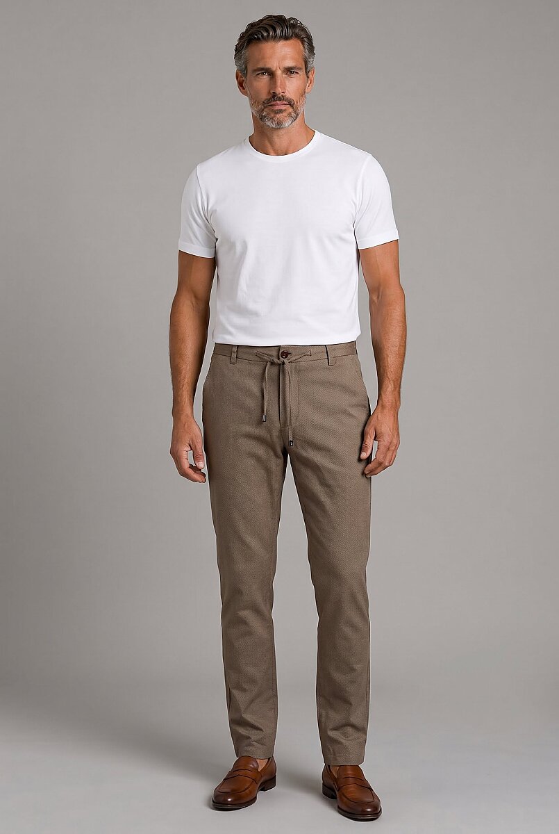 Kahve Jogger İpli̇ Pantolon Spor - 5