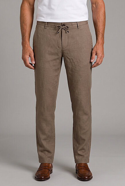 Kahverengi Jogger İpli̇ Spor Pantolon 