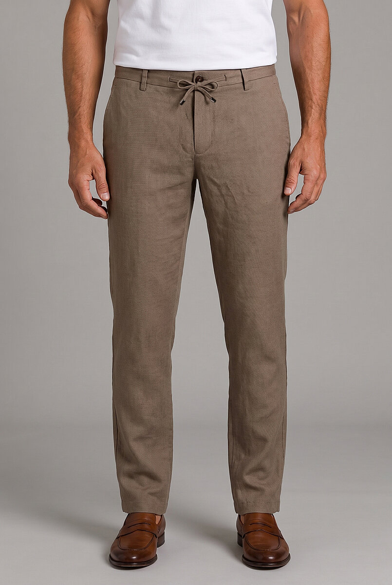Kahverengi Jogger İpli̇ Spor Pantolon - 1