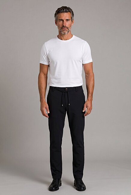 Lacivert Jogger İpli̇ Pantolon Spor (4)