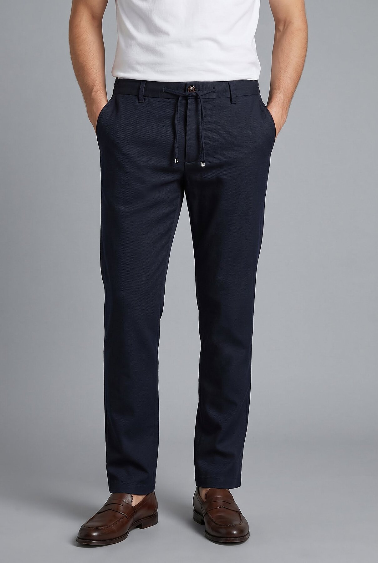 Lacivert Jogger İpli̇ Spor Pantolon
