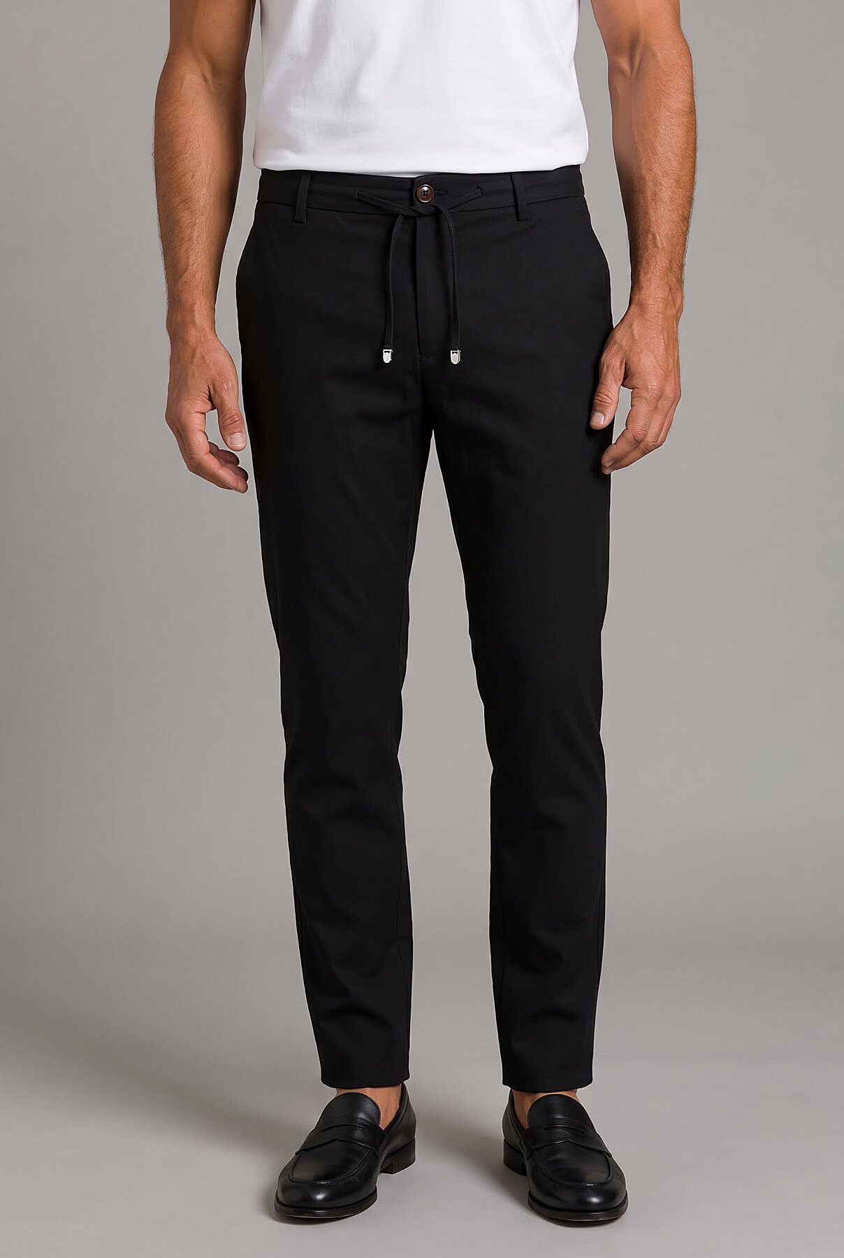 Siyah Jogger İpli̇ Spor Pantolon
