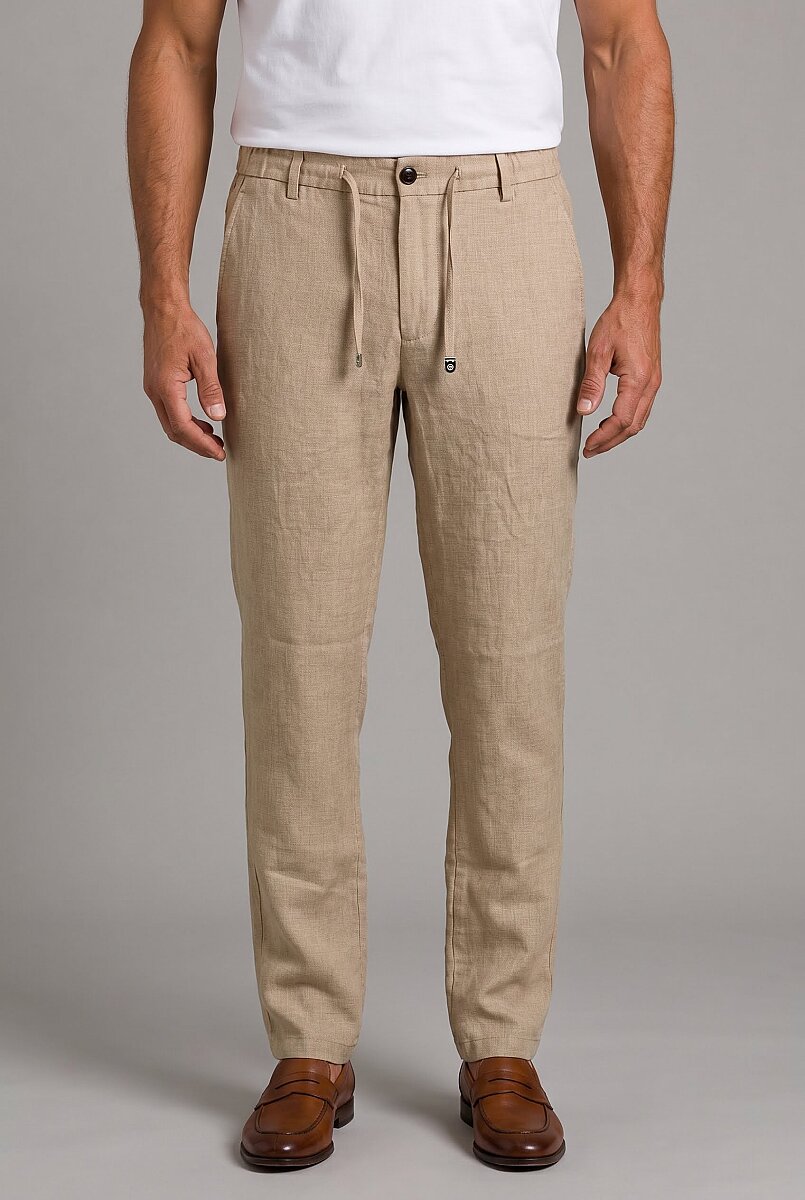 Camel Keten Jogger İpli̇ Spor Pantolon - 1