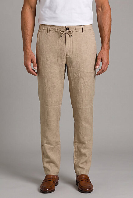 Camel Keten Jogger İpli̇ Spor Pantolon