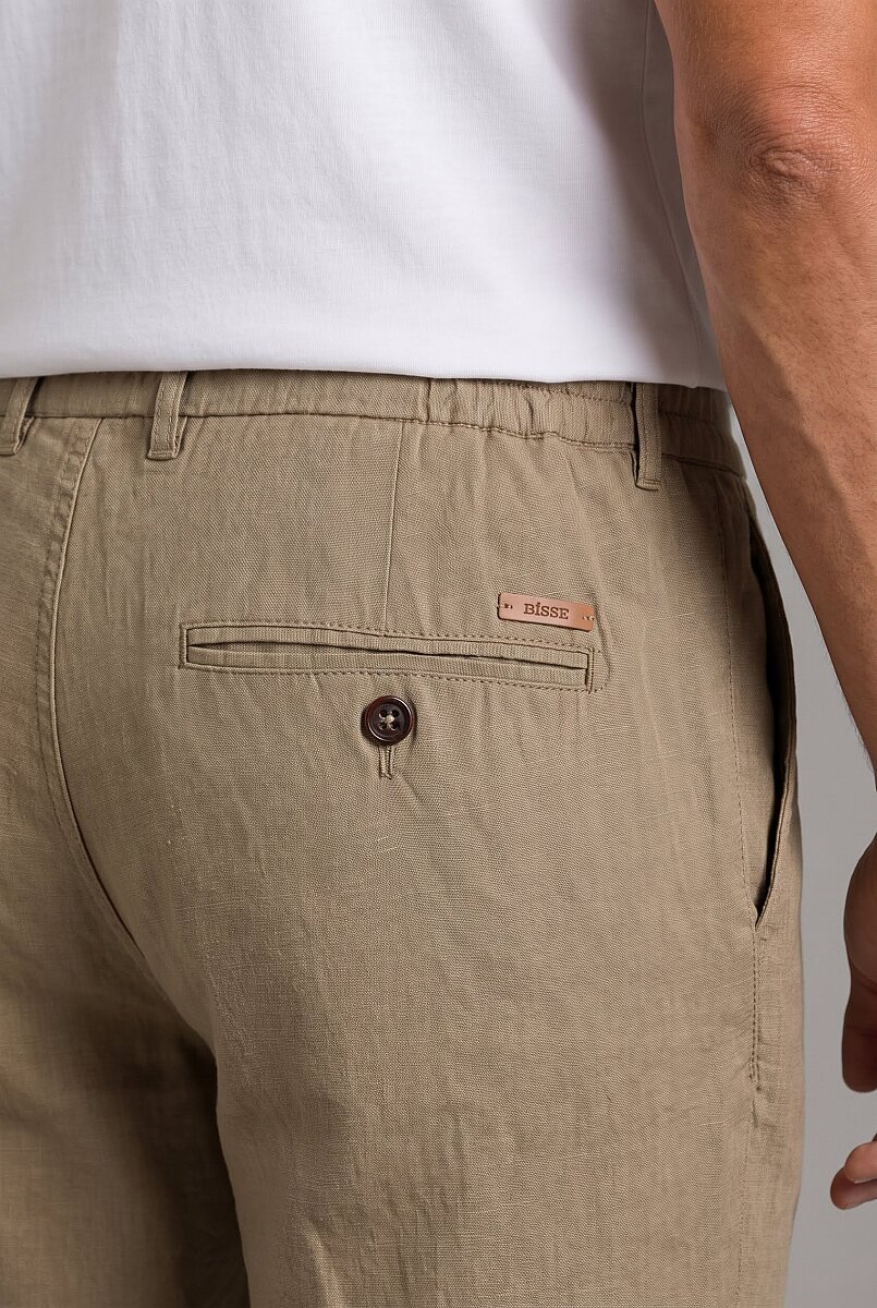 Haki Keten Jogger İpli̇ Pantolon Spor - 3