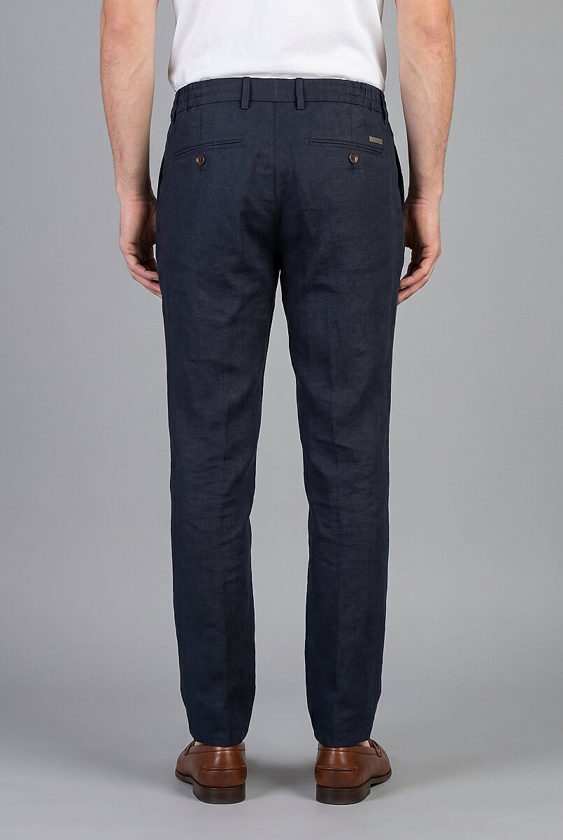Lacivert Keten Jogger İpli̇ Spor Pantolon - 2