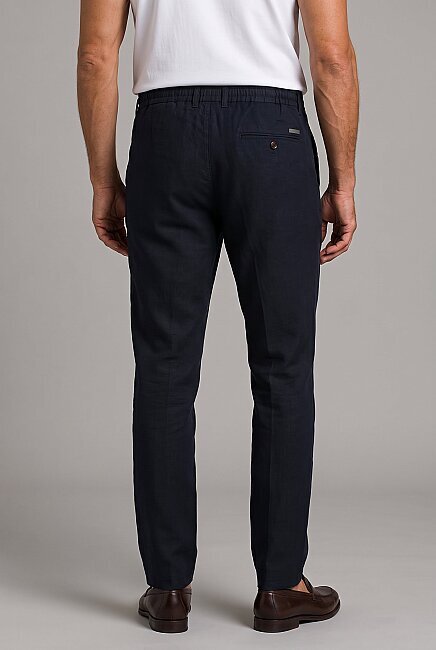 Lacivert Keten Jogger İpli̇ Pantolon Spor (1)