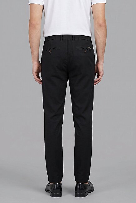 Siyah Keten Jogger İpli̇ Pantolon Spor (1)