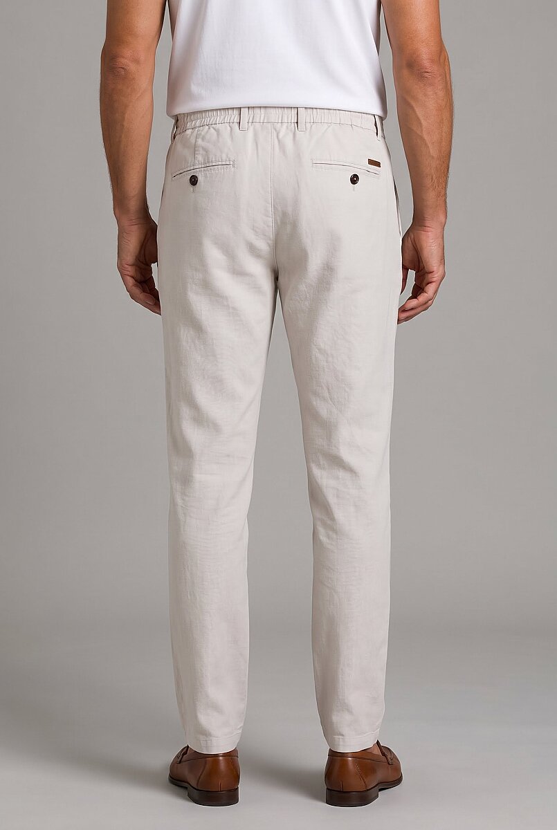Taş Keten Jogger İpli̇ Pantolon Spor - 2
