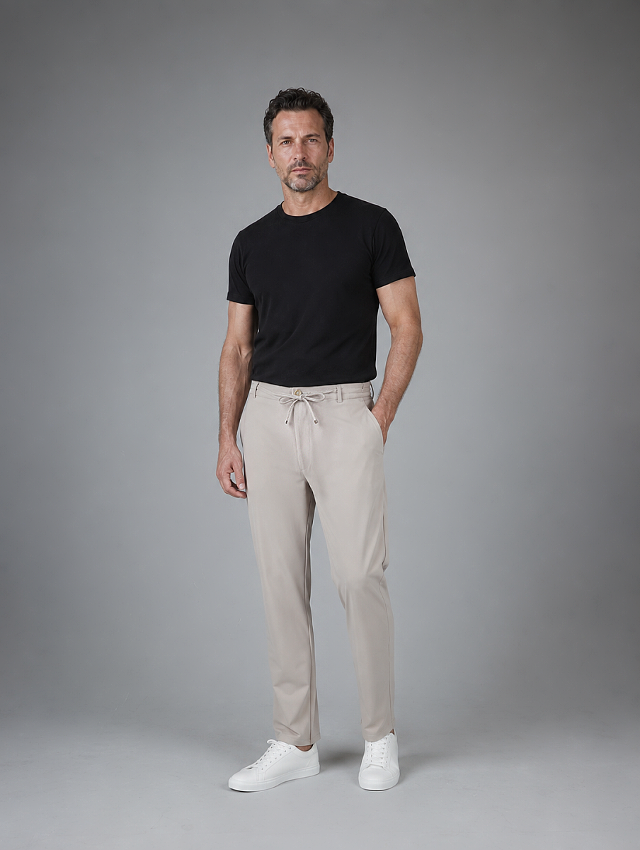 Bej Jogger 4 Cep Pantolon - 5