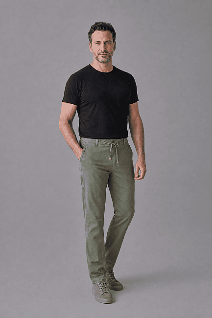 Haki Jogger 4 Cep Pantolon - 4