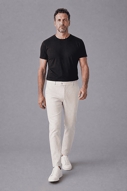 Koyu Bej Jogger 4 Cep Pantolon - 3