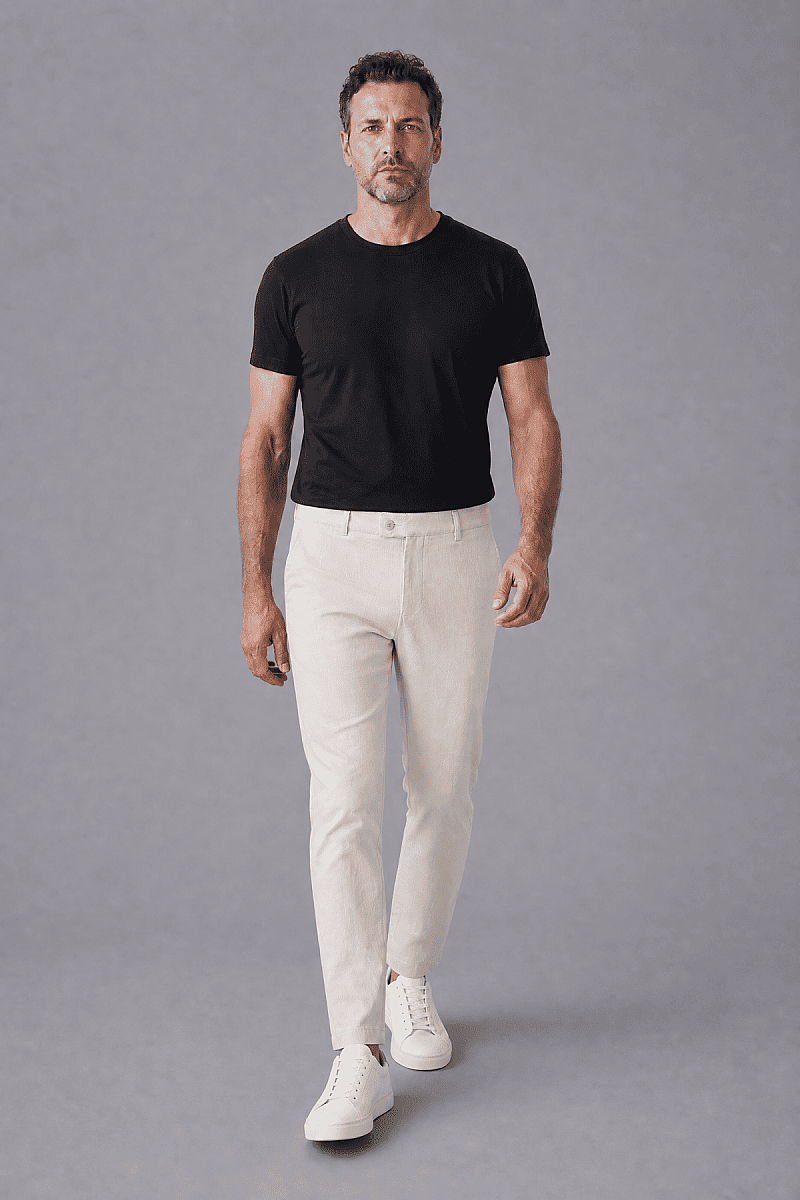 Koyu Bej Jogger 4 Cep Pantolon - 3