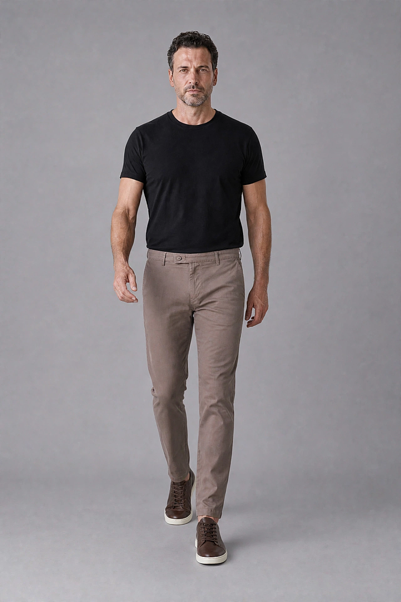 Kahve Jogger 4 Cep Pantolon - 3