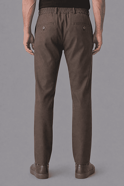 Kahve Jogger 4 Cep Pantolon - 2
