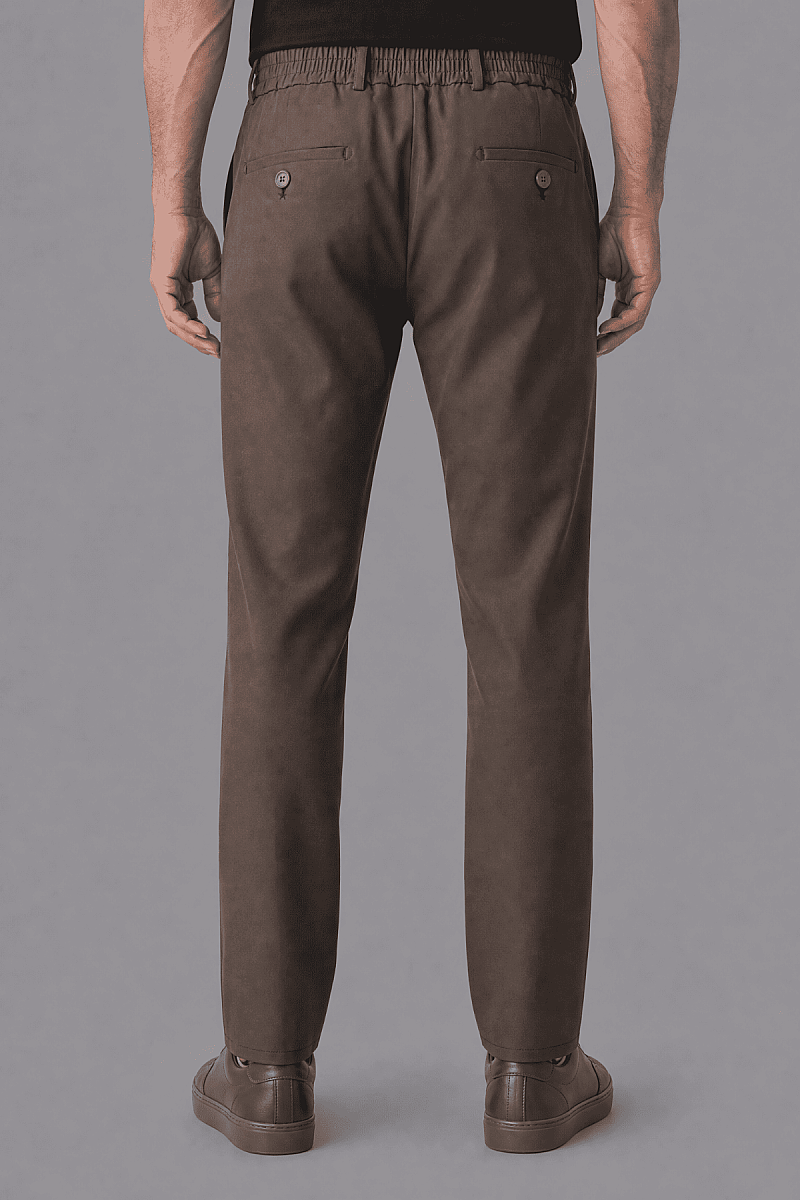 Kahve Jogger 4 Cep Pantolon - 2