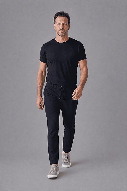 Koyu lacivert Jogger 4 Cep Pantolon - 3