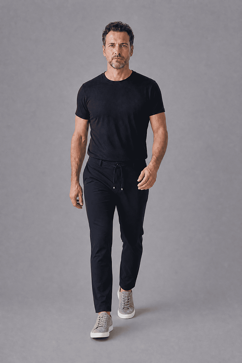 Koyu lacivert Jogger 4 Cep Pantolon - 3