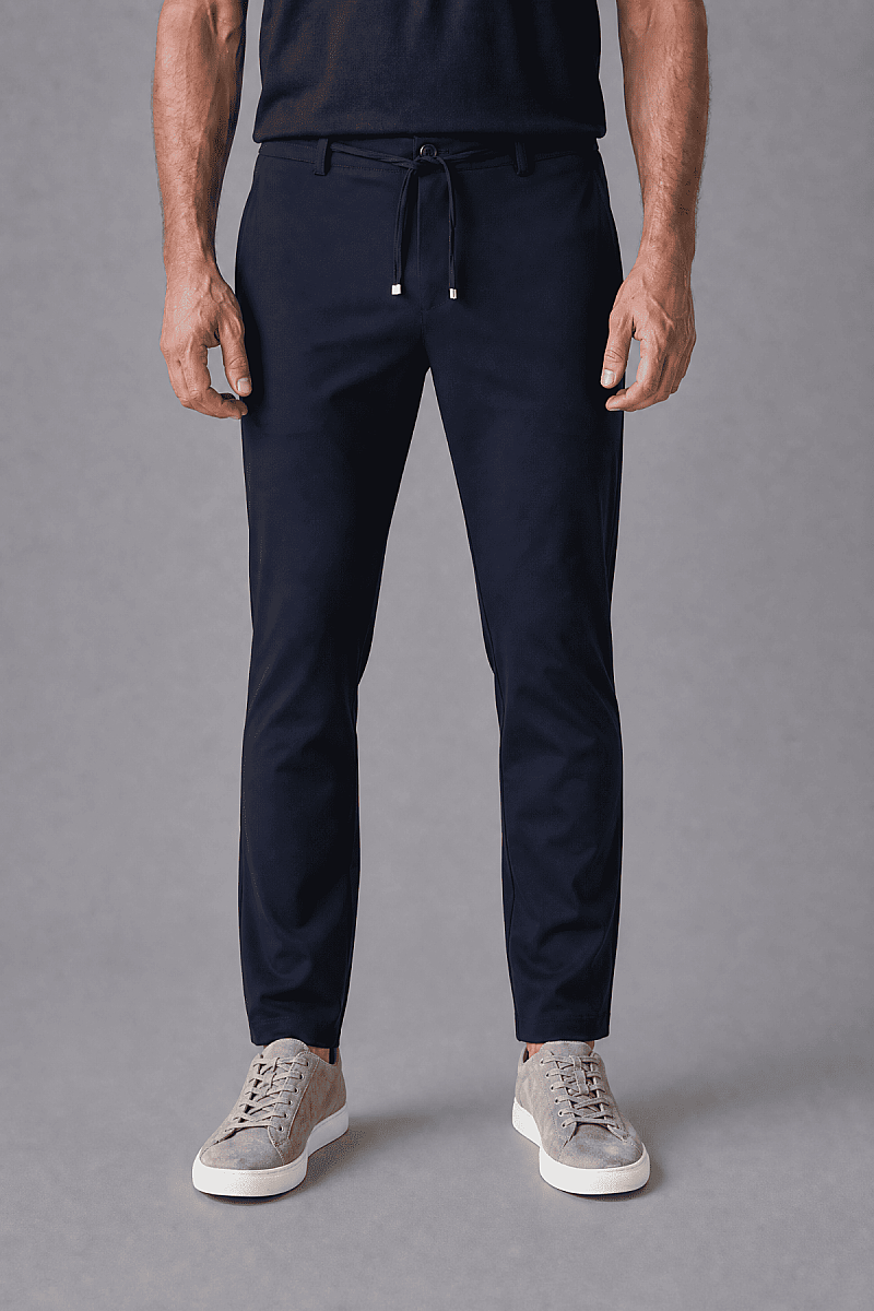 Koyu lacivert Jogger 4 Cep Pantolon - 1