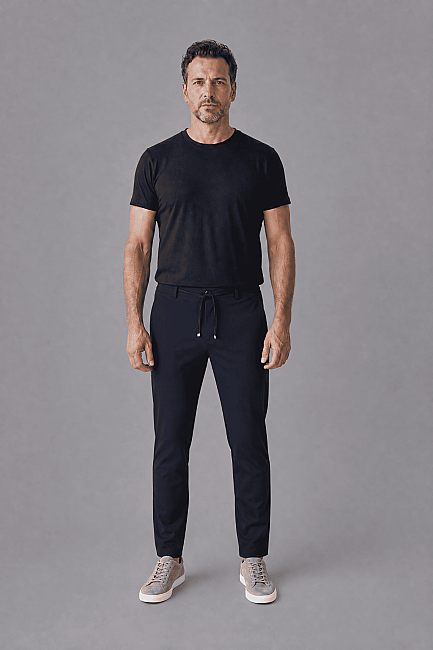 Koyu lacivert Jogger 4 Cep Pantolon - 6