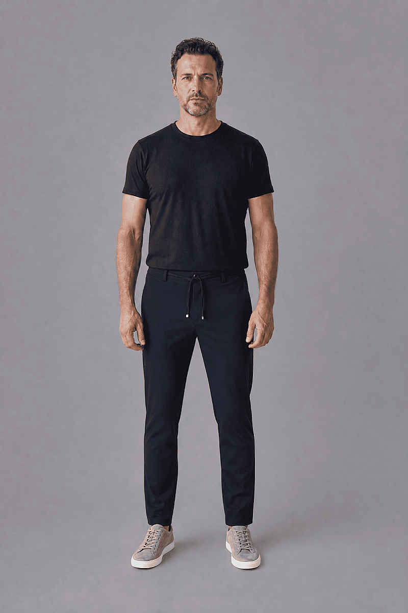 Koyu lacivert Jogger 4 Cep Pantolon - 6