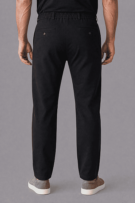 Si̇yah Jogger 4 Cep Pantolon - 2