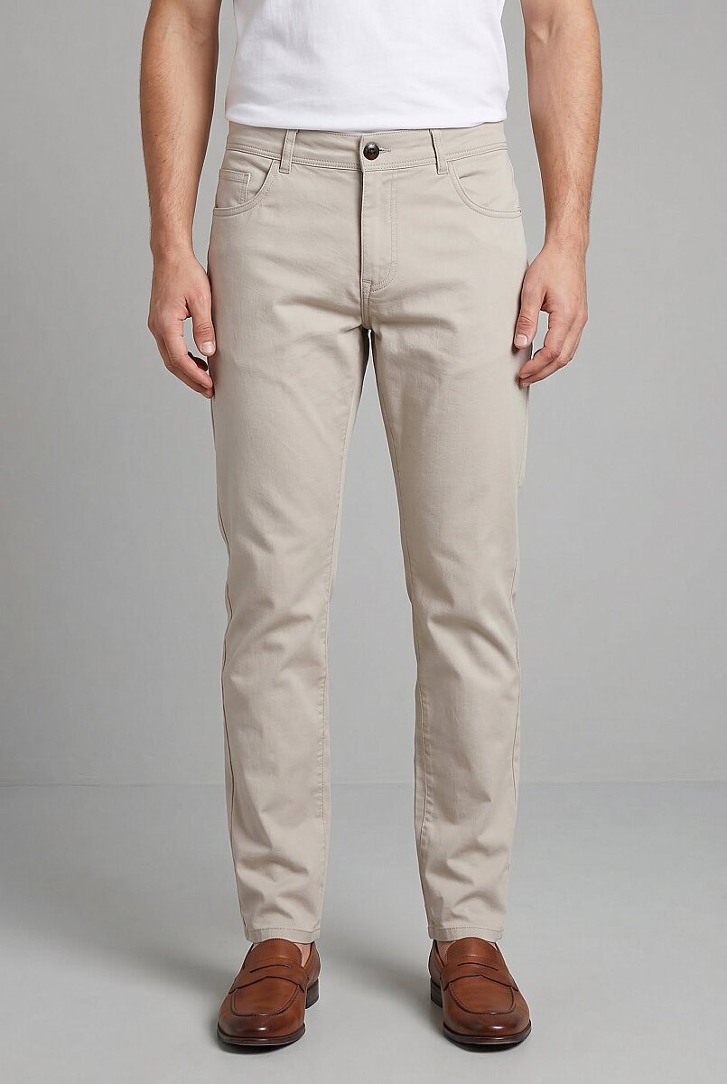 Bej Jogger Spor Pantolon - 1