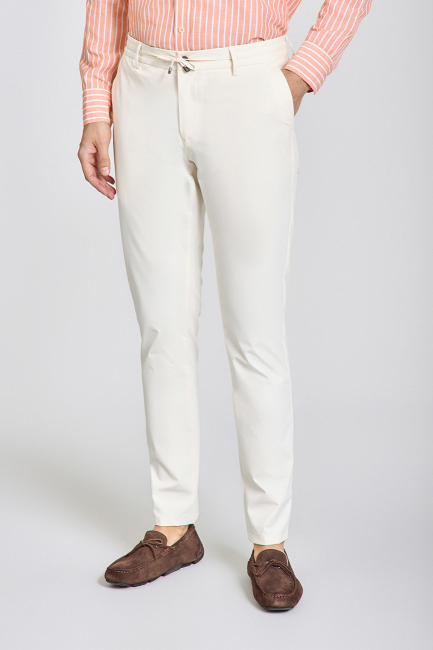 Jogger Cepli Ekru Spor Erkek Pantolon - 4