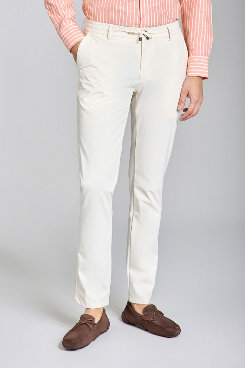 Jogger Cepli Ekru Spor Erkek Pantolon - 5