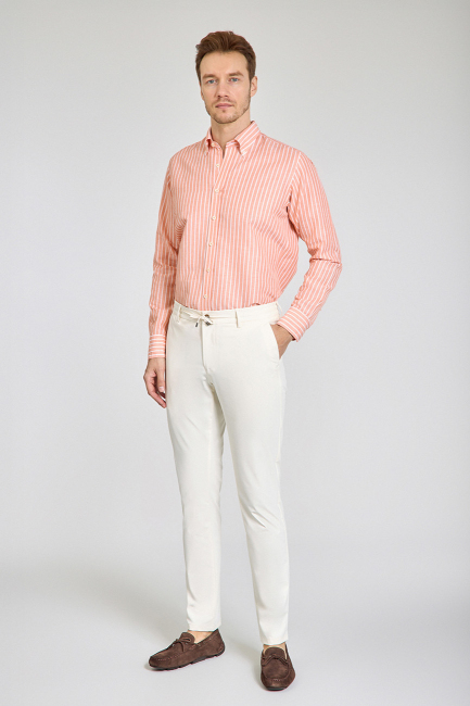 Jogger Cepli Ekru Spor Erkek Pantolon 