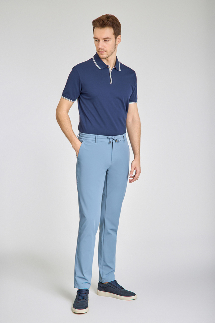 Jogger Cepli Mavi Spor Erkek Pantolon - 2