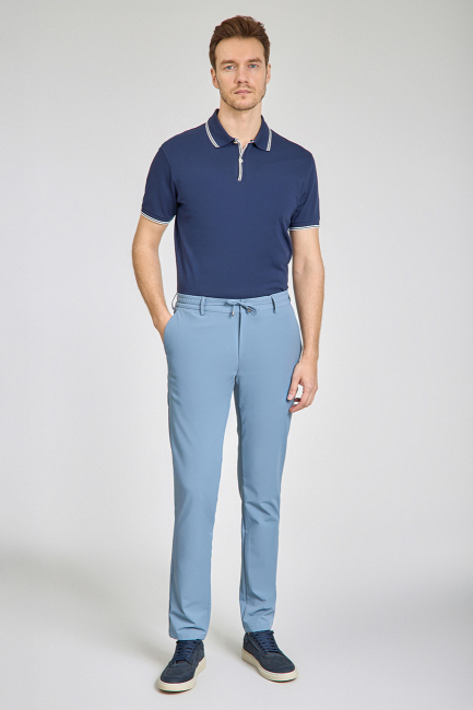 Jogger Cepli Mavi Spor Erkek Pantolon - 1