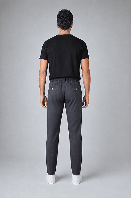 Grey Polyester Jogger Spor Trousers (3)