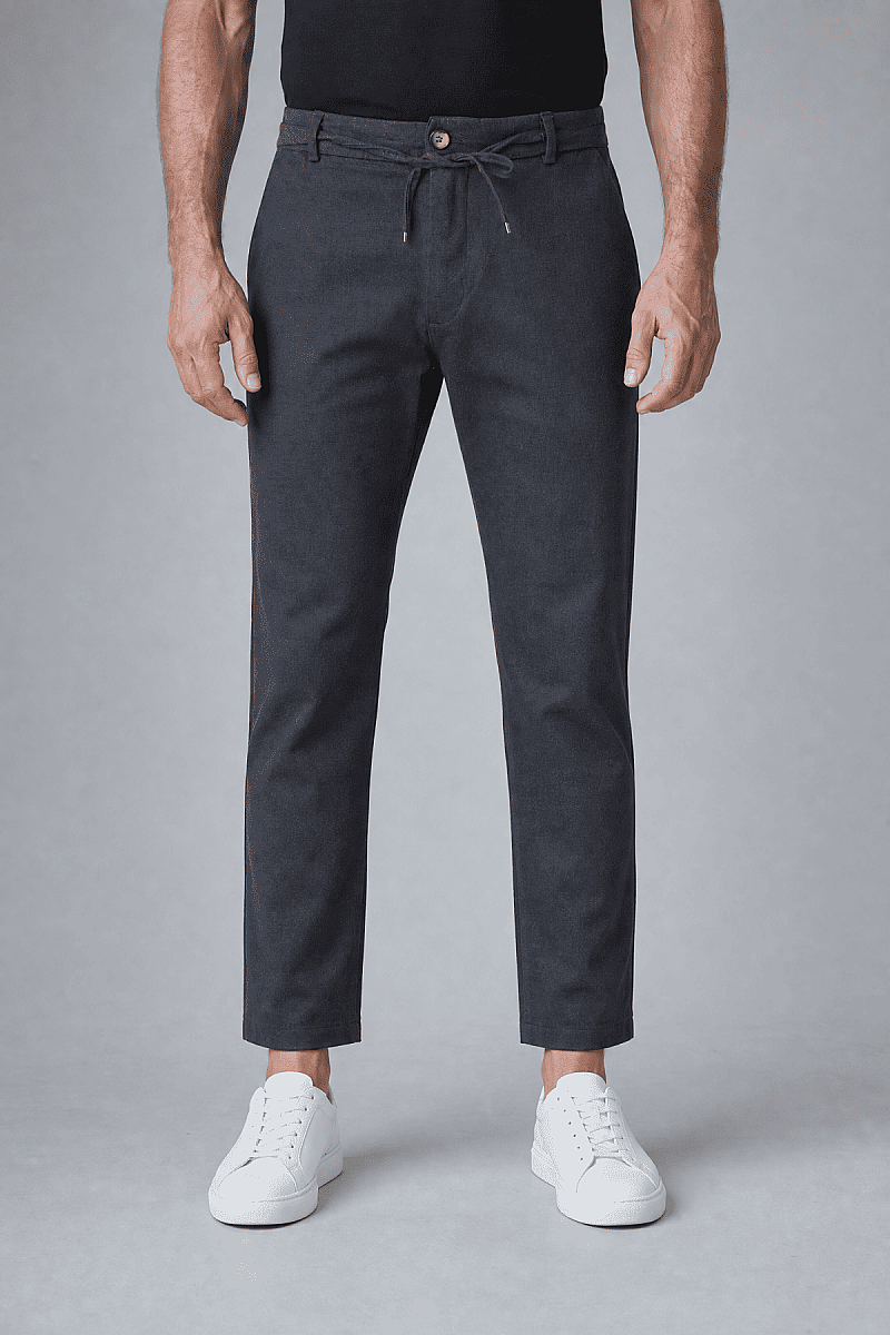 Grey Polyester Jogger Spor Trousers