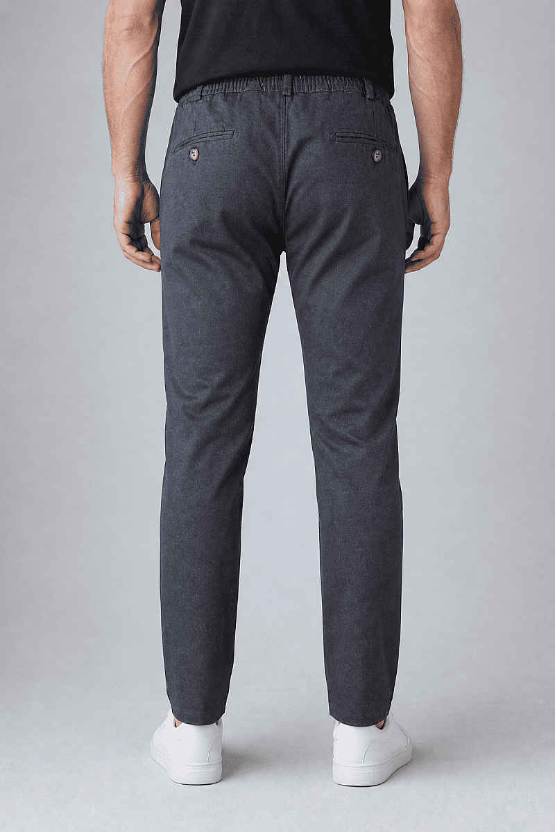 Grey Polyester Jogger Spor Trousers (1)