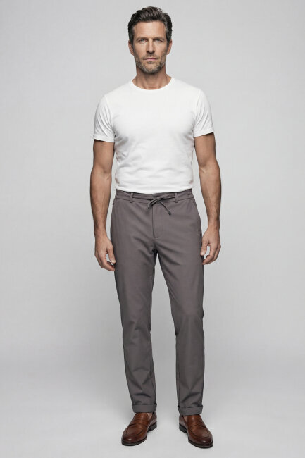 Bisse Studio Erkek Jogger Spor Pantolon Vizon - 5