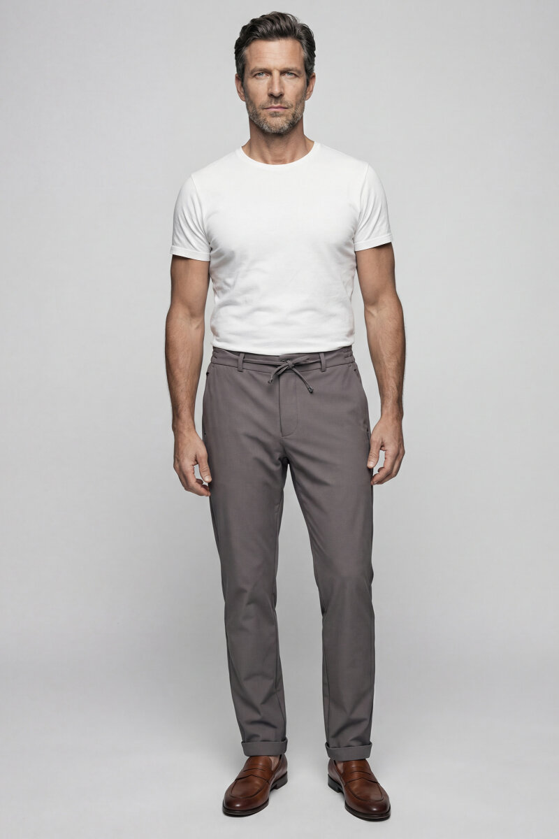 Bisse Studio Erkek Jogger Spor Pantolon Vizon - 5