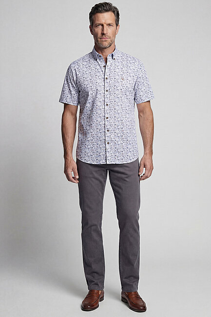 KISA KOL PAŞA YAKA CEPSİZ GÖMLEK Mavi (4)