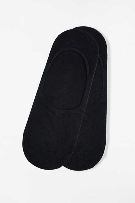 Lacivert Bambu Suba Babet Düz Erkek Çorap 