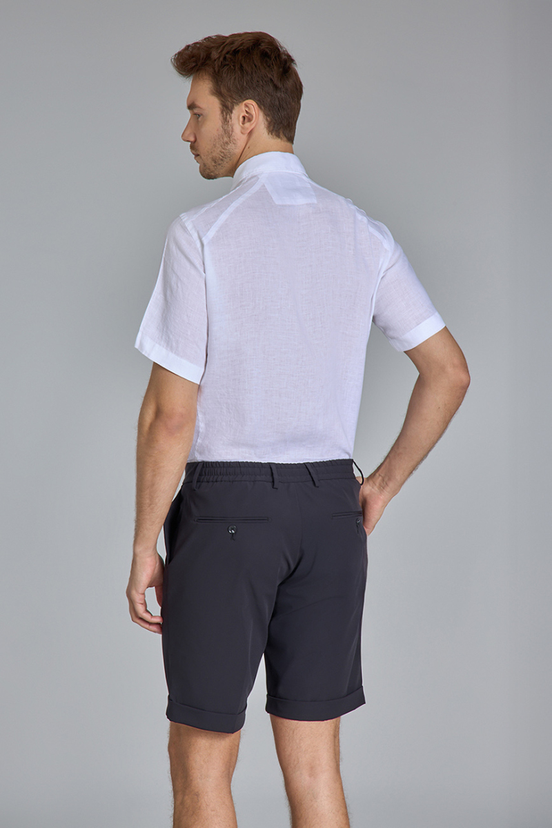 Lacivert Bermuda 4 Cepli Erkek Şort  (1)