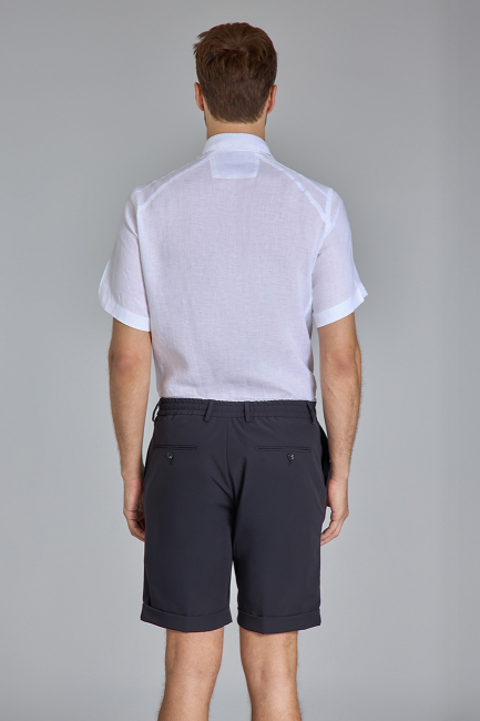 Lacivert Bermuda 4 Cepli Erkek Şort  - 3